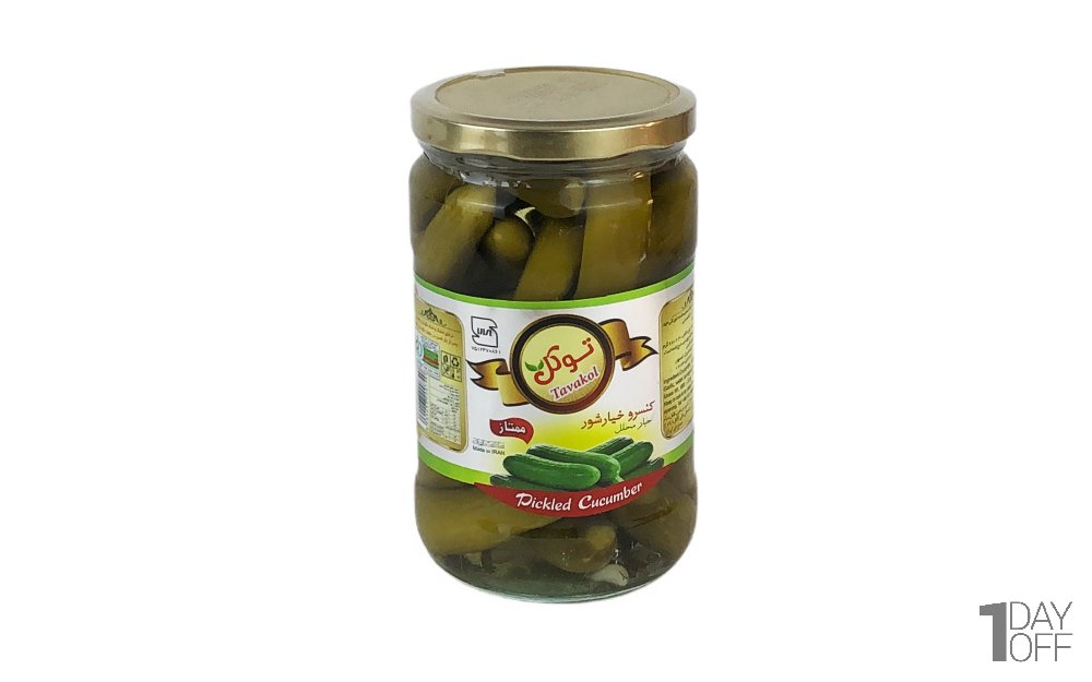 خیارشور توکل مقدار 680 گرم