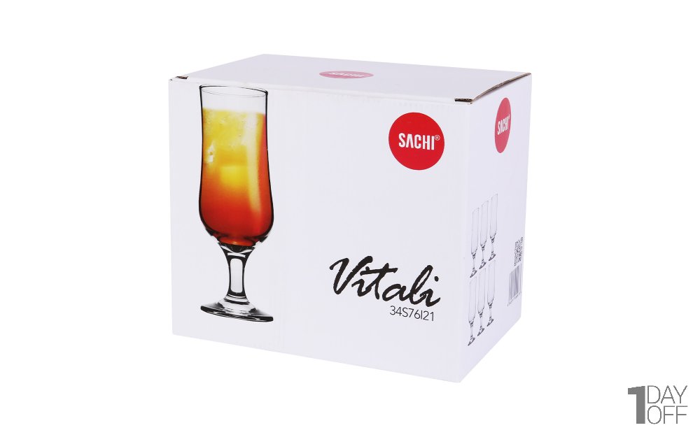 لیوان گیلاس ساچی مدل ویتالی (Vitali) بسته 6 عددی