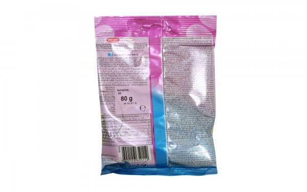 پاستیل ببتو (BEBETO) مدل SOUR WORMS مقدار 80 گرم