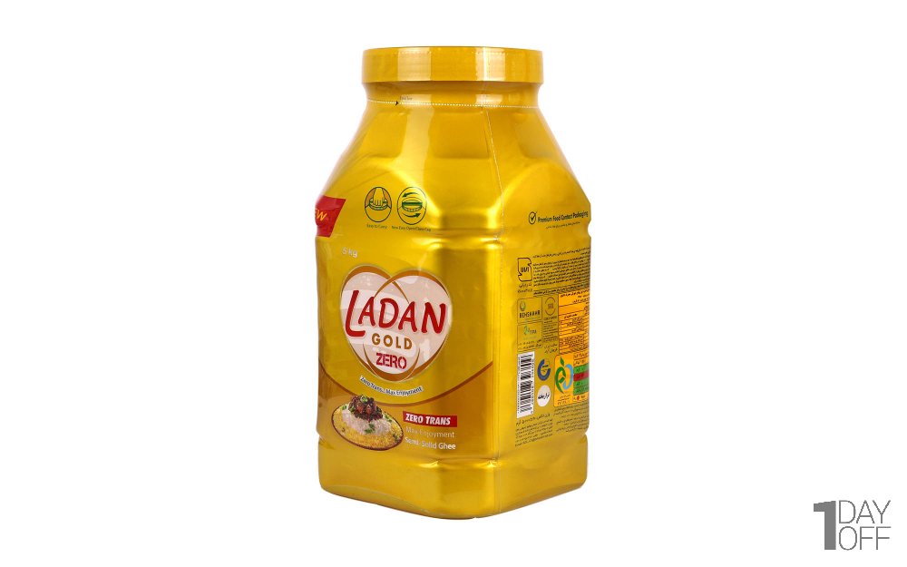 روغن نیمه‌جامد زیرو ترانس لادن طلایی مقدار 5 کیلوگرم