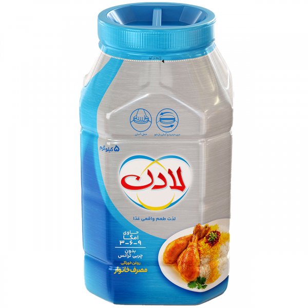 روغن جامد بدون ترانس لادن مقدار 5 کیلوگرم