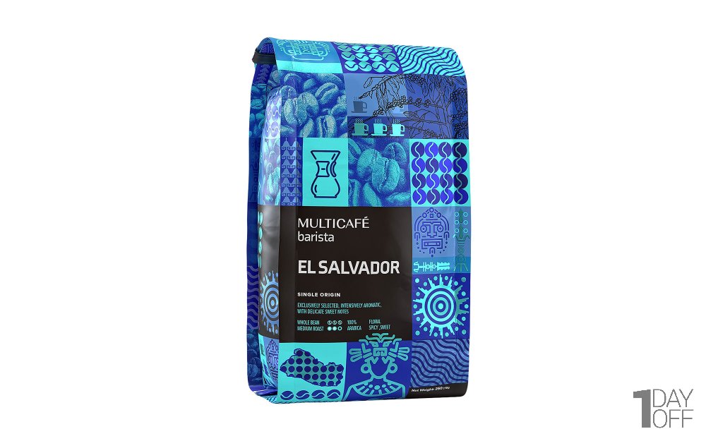 دانه قهوه ال‌سالوادور (EL SALVADOR) مولتی‌کافه مقدار 250 گرم 