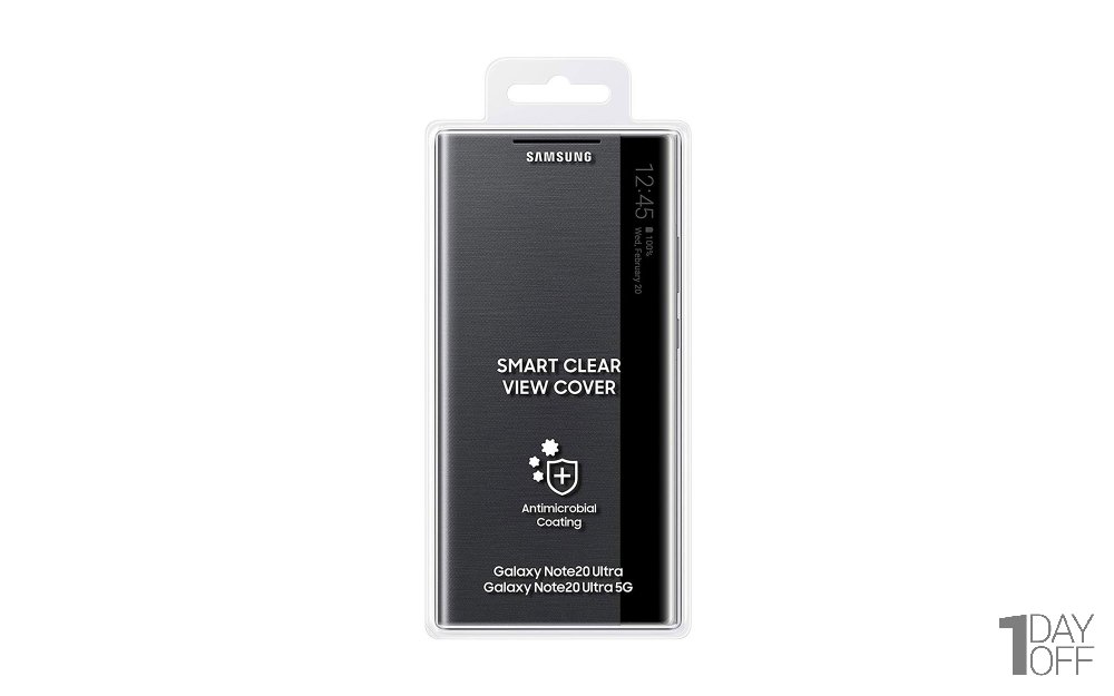 کیف کلاسوری طرح Clera View Cover مدل  Samsung Galaxy S21 Ultra 