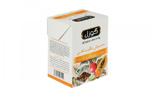 دمنوش گیاهی میوه گل رز، سیب، زنجبیل و پاپایا گوزل بسته 20 عددی