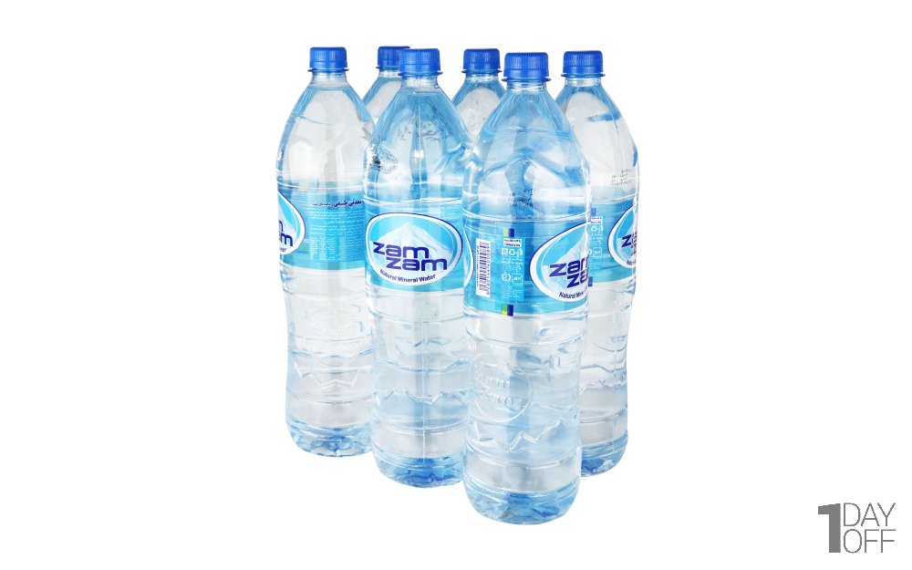 آب آشامیدنی زمزم مقدار 1.5 لیتر بسته 6 عددی