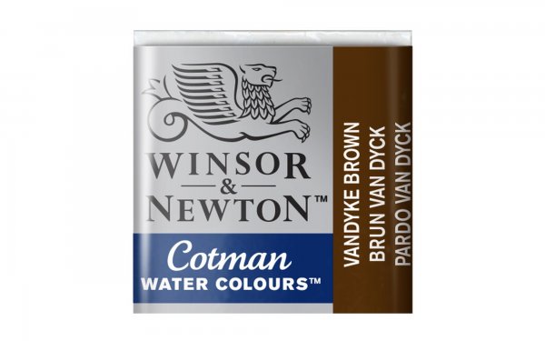 قرص آبرنگ وینزور (Winsor) سری Cotman رنگ VANDYKE BROWN