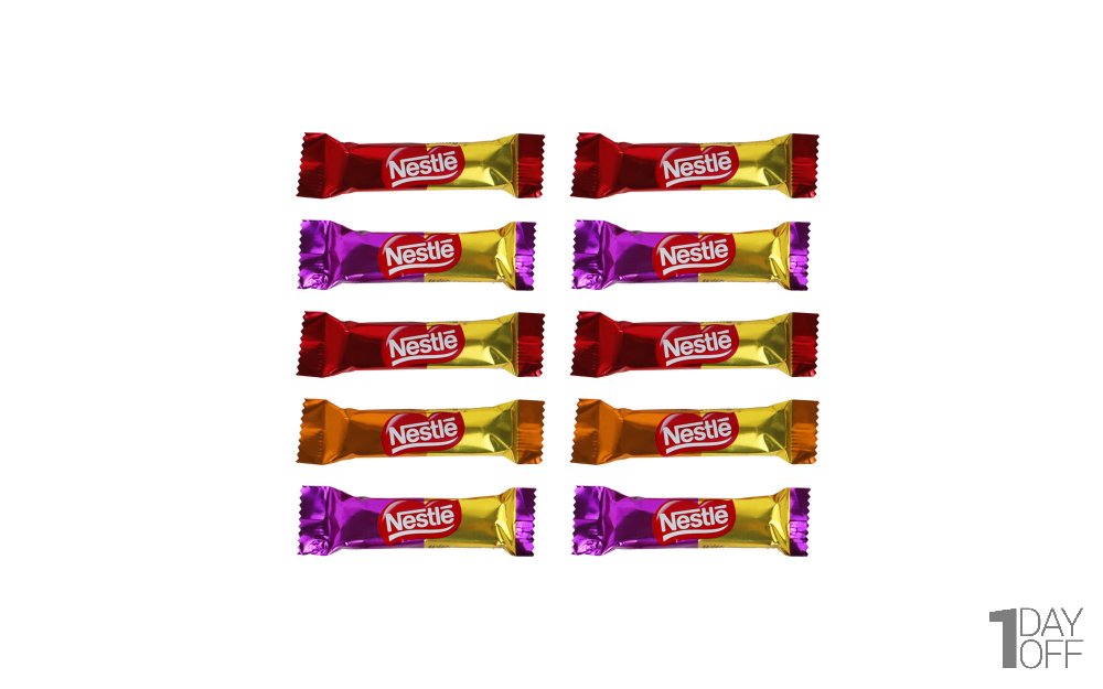 مینی شکلات نستله (Nestle) در سه طعم مخلوط بسته 10 عددی