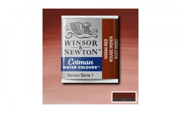 قرص آبرنگ وینزور (Winsor) سری Cotman رنگ INDIAN RED