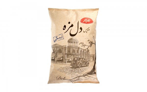 چیپس دل مزه نمکی خانواده مزمز مقدار 450 گرم