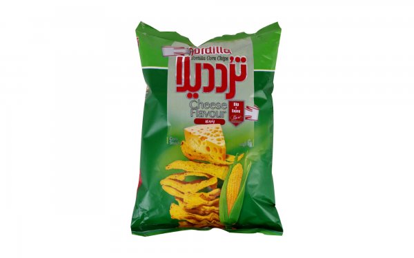 چیپس ذرت با طعم پنیری ترددیلا مقدار 100 گرم