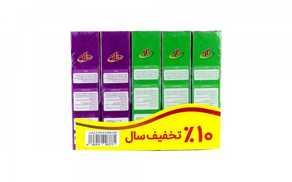 بسته 5 عددی پودر ماشین لباسشویی تاژ مقدار هر بسته 500 گرم