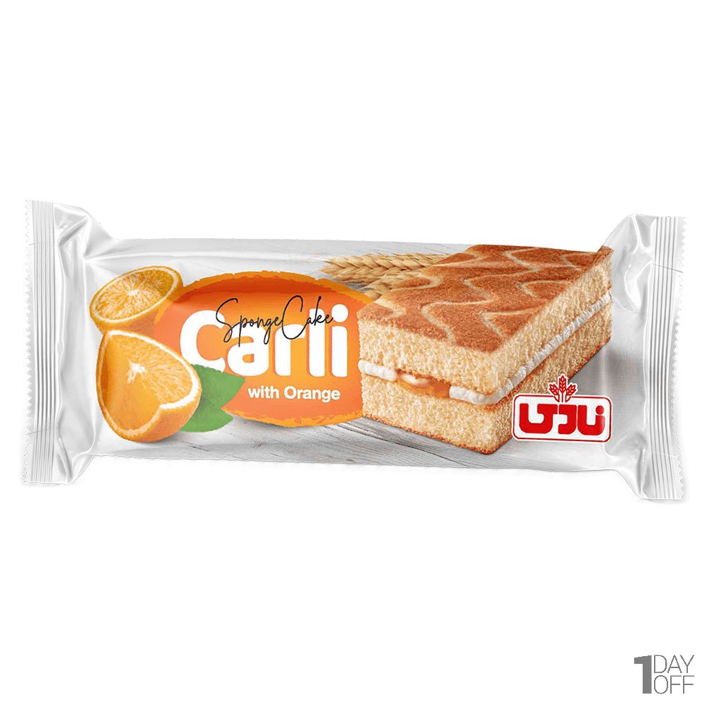 کیک لایه‌ای اسفنجی پرتقالی نادی مقدار30 گرم