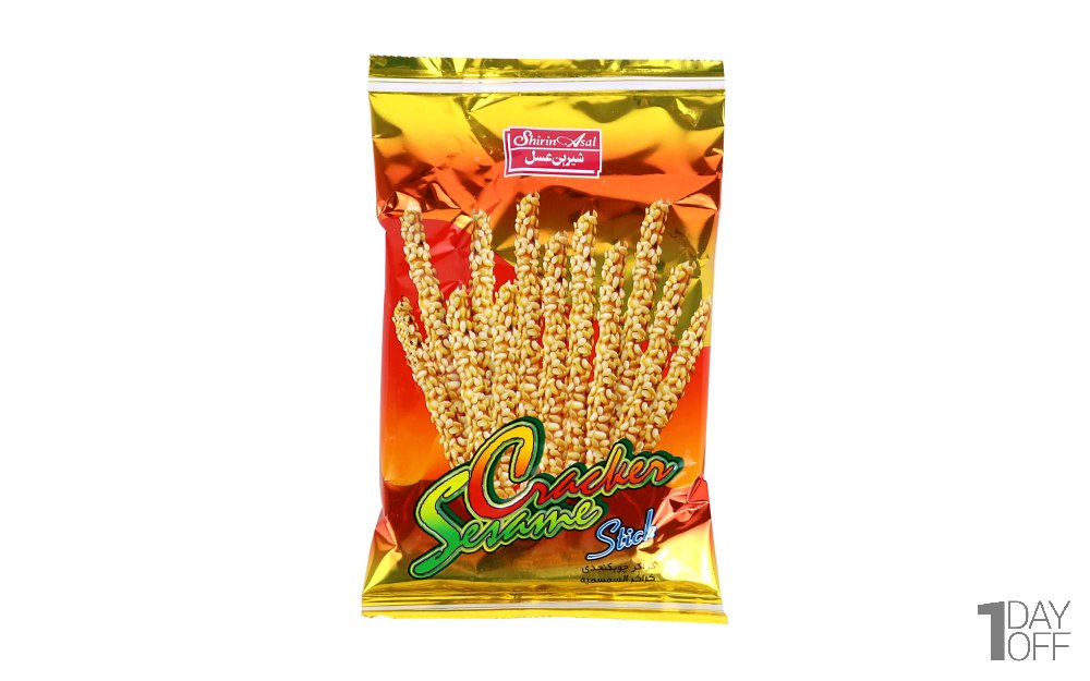 بیسکویت چوب‌شور کنجدی شیرین‌عسل مقدار 30 گرم