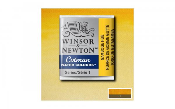 قرص آبرنگ وینزور (Winsor) سری Cotman رنگ GAMBOGE HUE