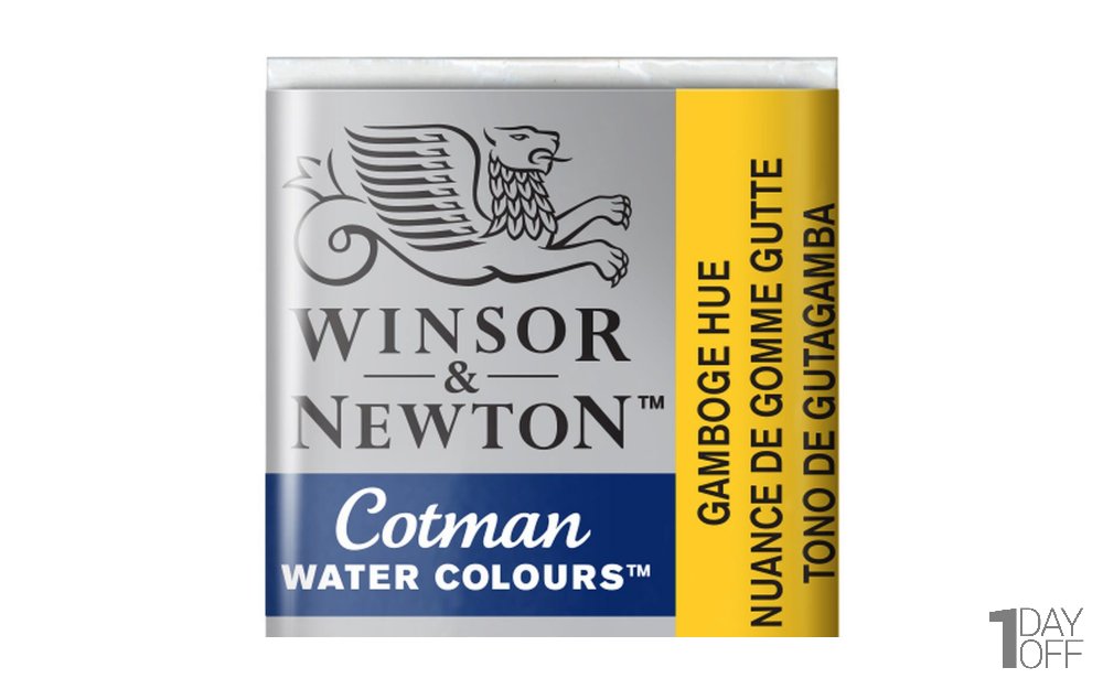 قرص آبرنگ وینزور (Winsor) سری Cotman رنگ GAMBOGE HUE