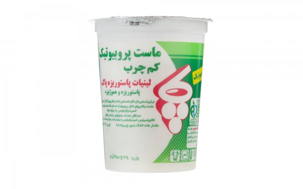 ماست پروبیوتیک کم‌چرب پاک مقدار 450 گرم