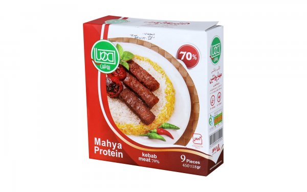کباب لقمه 70% گوشت قرمز مهیاپروتئین مقدار 450 گرم