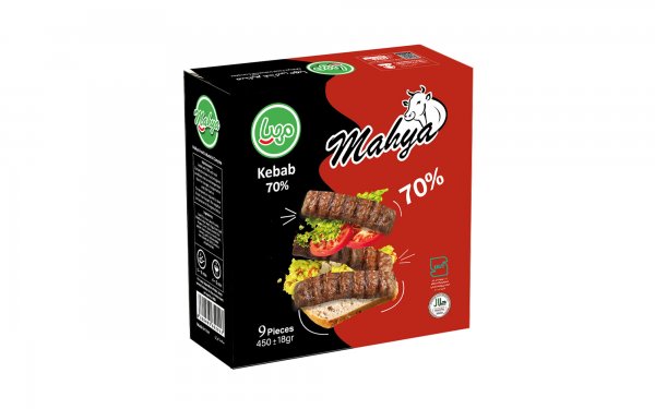 کباب لقمه 70% گوشت قرمز مهیاپروتئین مقدار 450 گرم