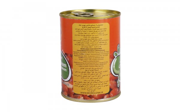 کنسرو لوبیاچیتی با قارچ بهروز مقدار 380 گرم