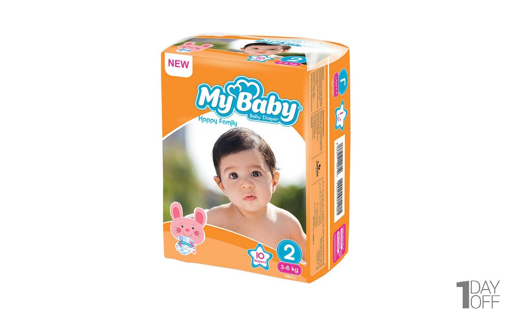 پوشک بچه مای بیبی سایز 2 بسته 10 عددی 