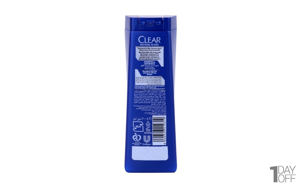 شامپو ضد شوره مردانه کلییر (Clear) مدل Hairfall Defence مقدار 200 میلی‌لیتر
