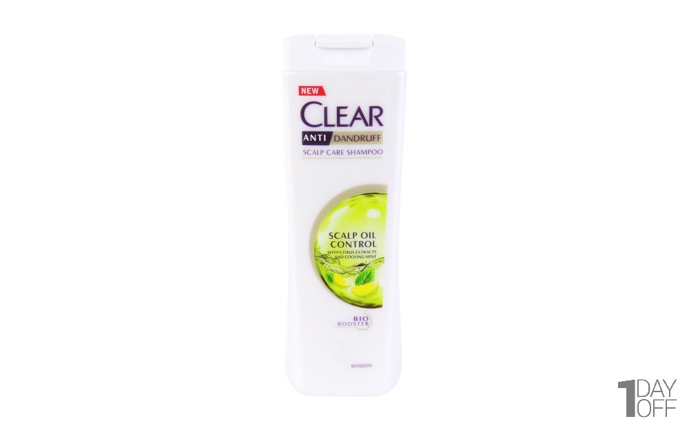 شامپو ضدشوره بانوان 200 میلیلیتری کلیر (Clear) مدل Scalp oil control - ضدشوره / کاهشدهنده چربی / مخصوص موهای چرب / مناسب برای خانمها / حاوی عصاره مرکبات و نعنا