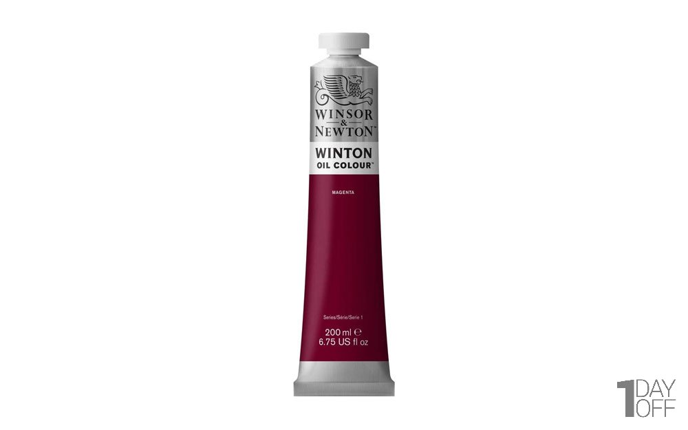 رنگ روغن وینزور (Winsor) سری Winton مقدار 200 میلی‌لیتر رنگ MAGENTA
