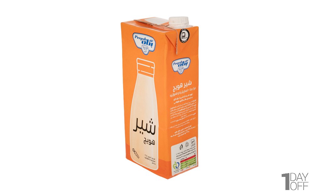شیر هویچ پاستوریزه کم‌چرب پگاه مقدار 1 لیتر 