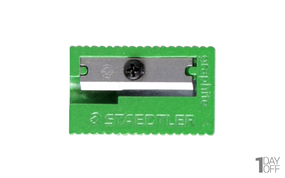 تراش استدلر (Staedtler) مدل Graphite نوع فلزی رنگ سبز