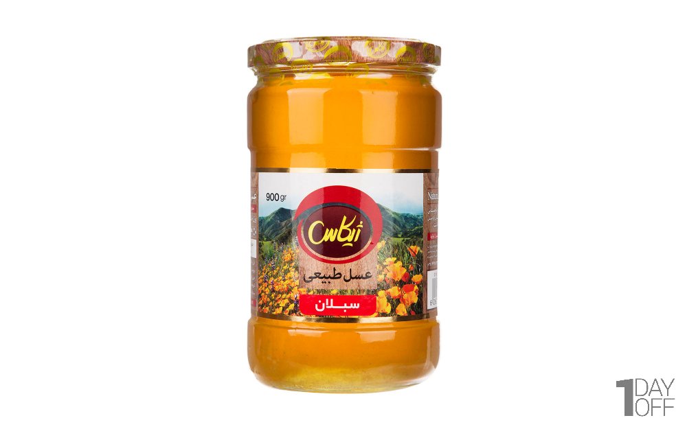 عسل سبلان طبیعی ژیکاس مقدار 900 گرم
