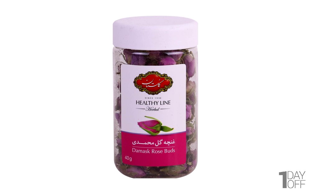 غنچه گل‌محمدی گلستان مقدار 40 گرم