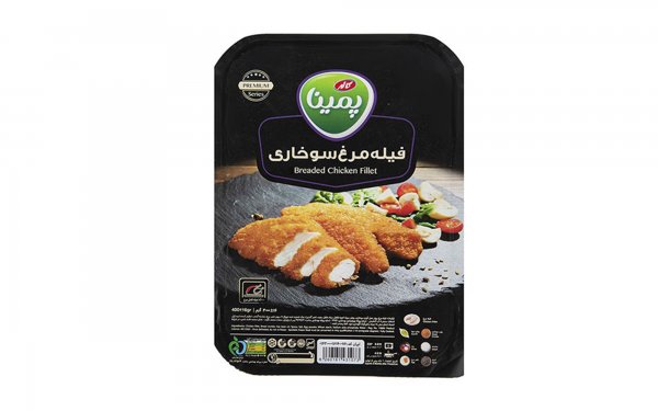 فیله مرغ سوخاری منجمد پمینا کاله مقدار 400 گرم
