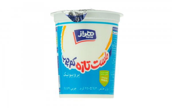 ماست تازه کم‌چرب هراز مقدار 450 گرم