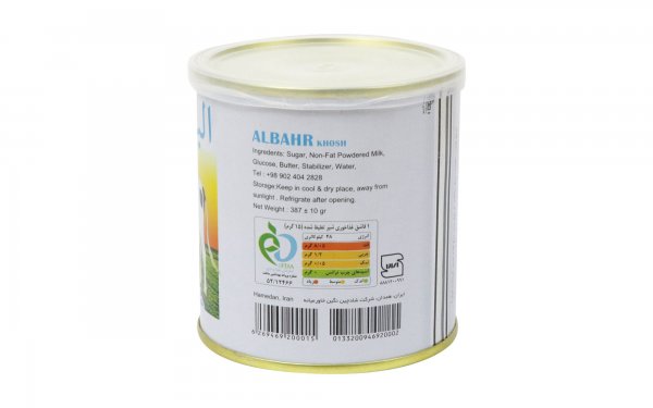 شیر تغلیظ‌شده شیرین (کم چرب) البحرخوش مقدار 387 گرم