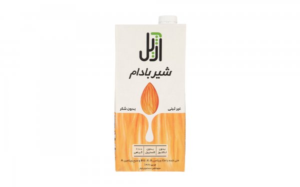 شیر غیر لبنی وگان بادام بدون شکر آژیل کاله مقدار 1 لیتر