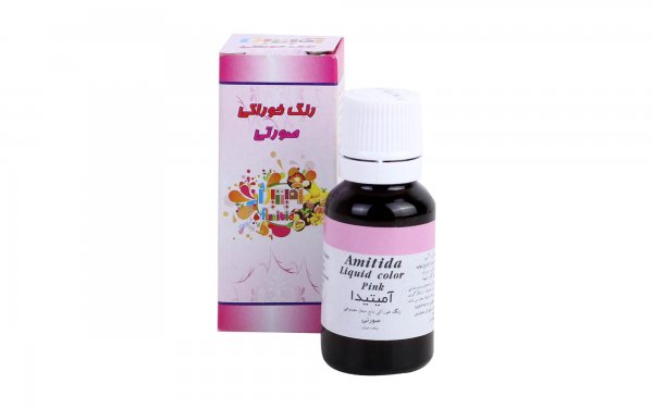 رنگ خوراکی آمیتیدا مقدار 50 گرم رنگ صورتی