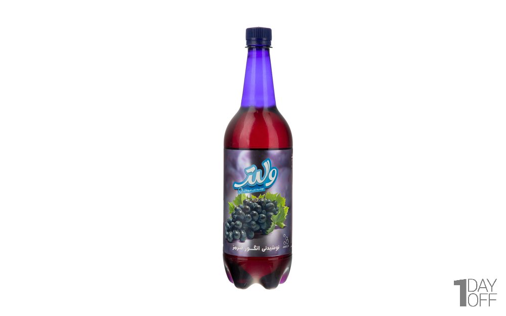 آبمیوه گازدار با طعم انگور قرمز والتر مقدار 1 لیتر 