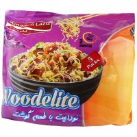 نودل با طعم گوشت آماده‌ لذیذ مقدار 75 گرم بسته 5 عددی