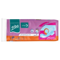 نوار بهداشتی ویژه شب کتان پوست‌های حساس تافته 10 عددی کد 1076