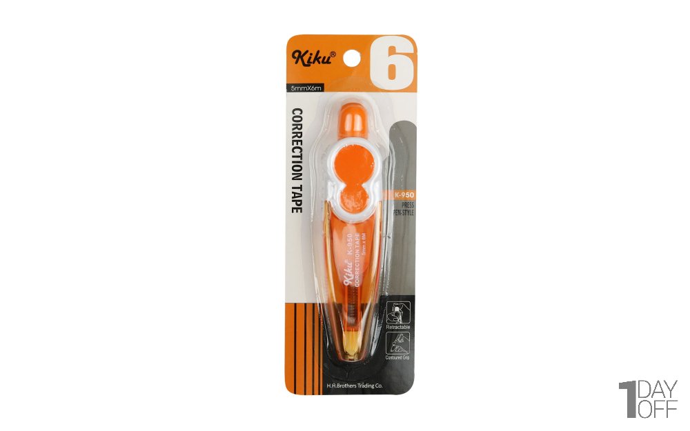 غلط‌گیر نواری کیکو (Kiku) مدل K-950 رنگ نارنجی