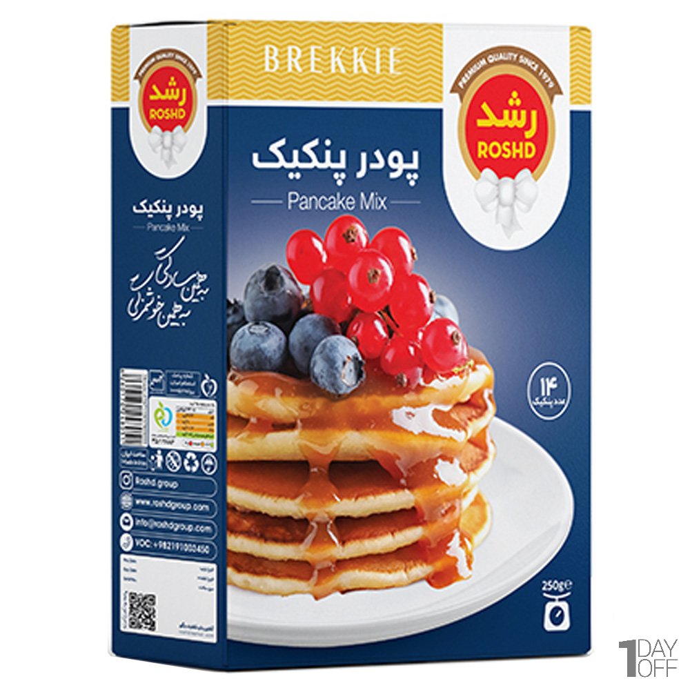 پودر پنکیک میکس رشد مقدار 250 گرم