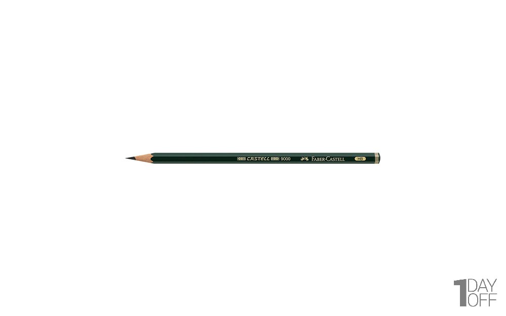 مداد مشکی فابر کاستل (Faber Castell) مدل 9000 نوع HB 
