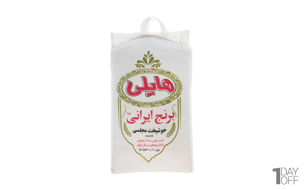 برنج ایرانی ندا هایلی مقدار 10 کیلوگرم