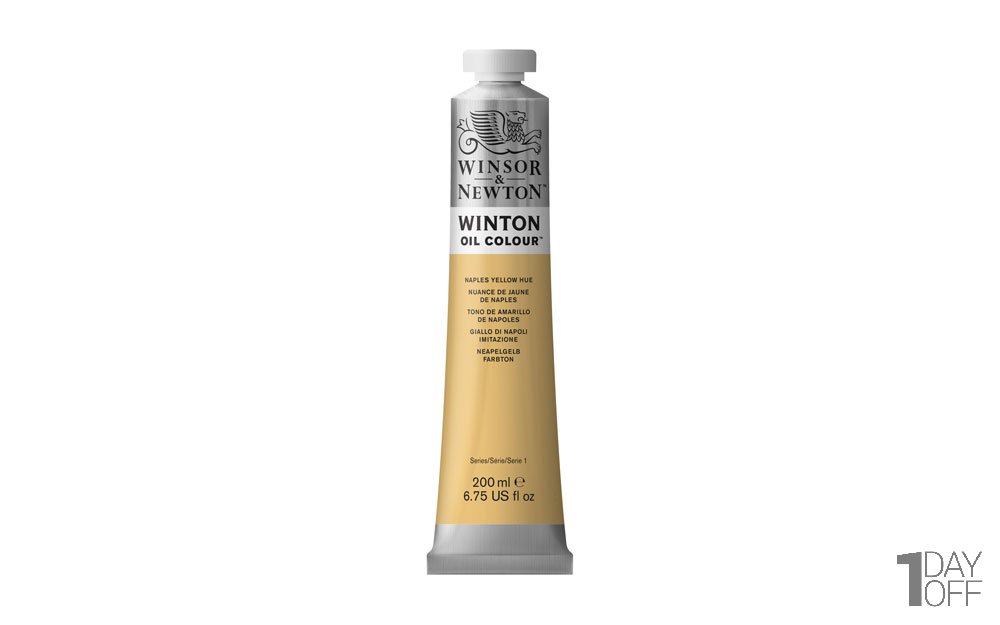 رنگ روغن وینزور (Winsor) سری Winton مقدار 200 میلی‌لیتر رنگ NAPLES YELLOW HUE