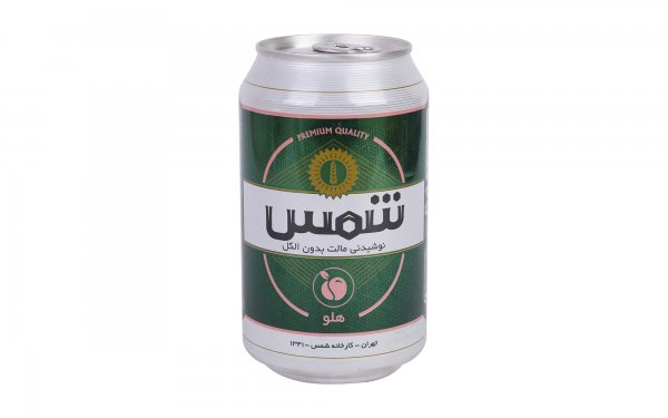 نوشیدنی مالت بدون الکل هلو شمس مقدار 330 گرم