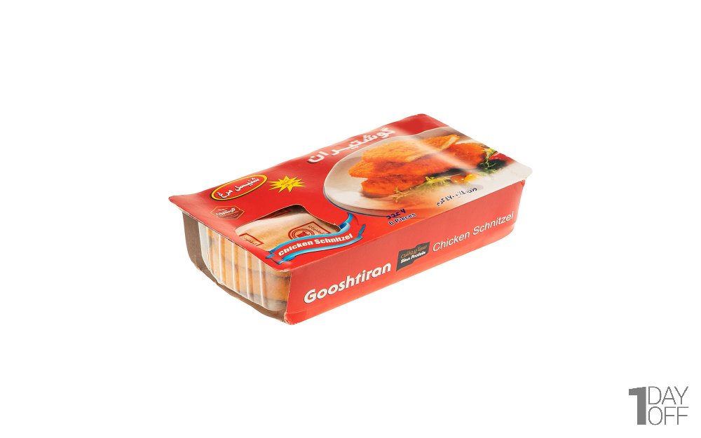 شنیسل مرغ گوشتیران مقدار 470 گرم
