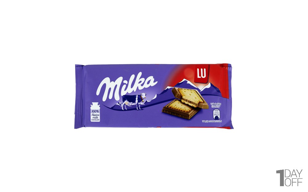 شکلات میلکا (MILKA) مدل LU مقدار 87 گرم