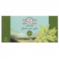 چای سبز کیسه‌ای با طعم نعناع احمد بسته 25 عددی