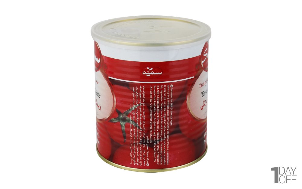 رب گوجه‌فرنگی سمیه مقدار 800 گرم
