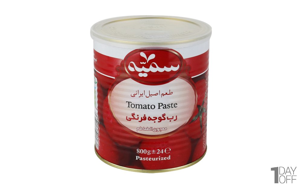 رب گوجه‌فرنگی سمیه مقدار 800 گرم